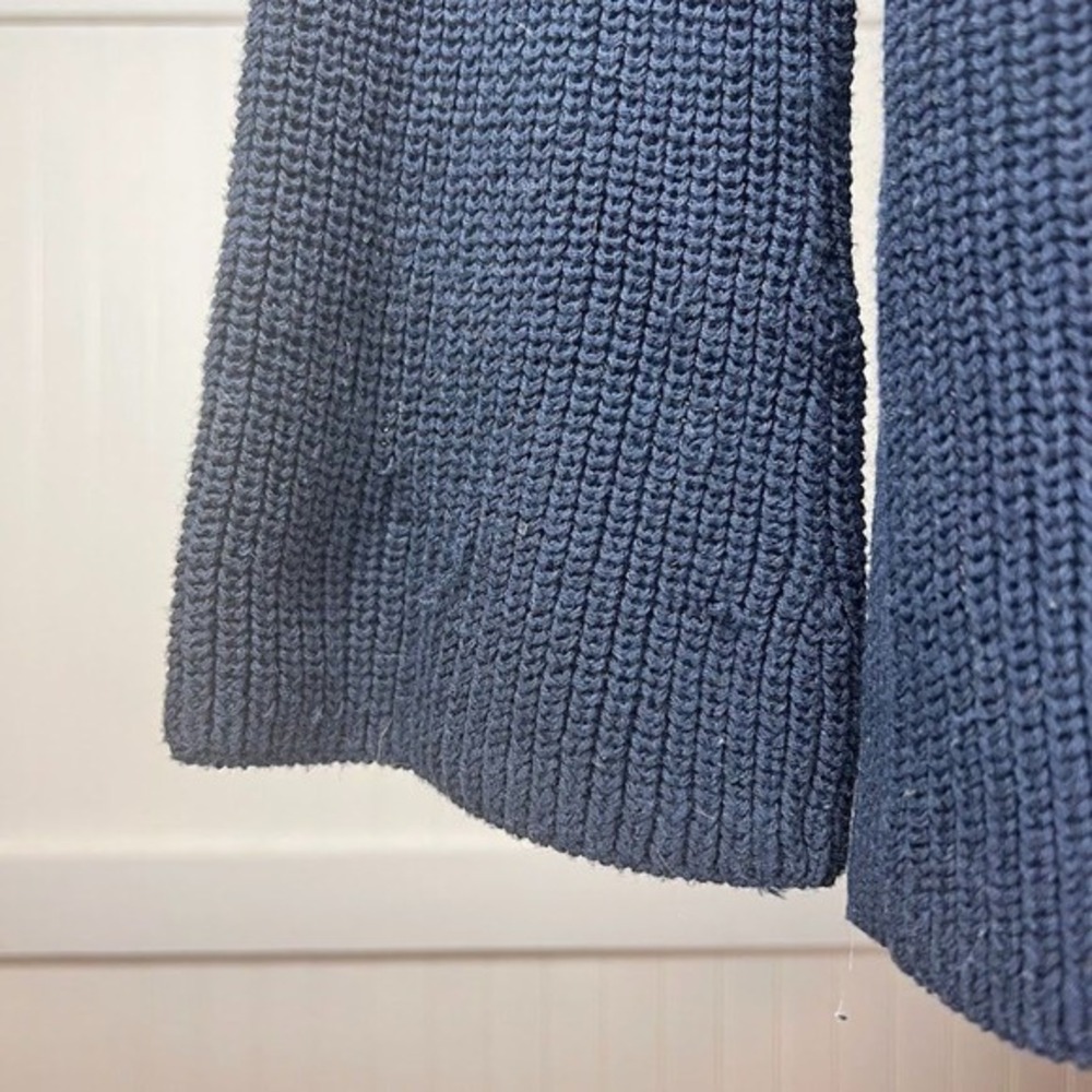 Old Navy Sweater Navy Blue Hippie Grunge Fairy Cozy Comfy‎ Beachy Knit Lace NWT - Picture 4 of 11